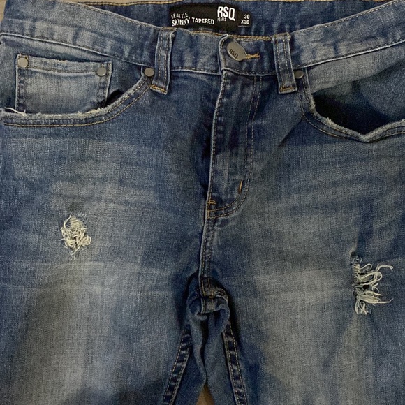 Mens RSQ (Tilleys) Skinny blue jeans size 30x30 - Picture 2 of 5